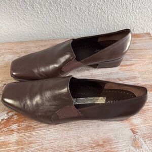 Trotters Women's Brown Sz 11 N Low Heel Comfort Shoes Square Toe